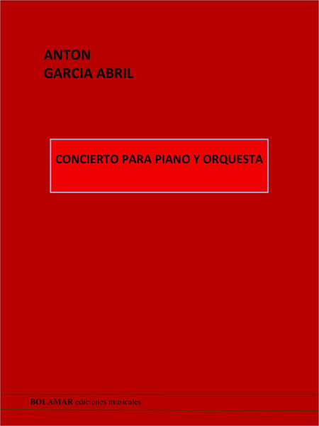 Concierto para Piano y Orquesta