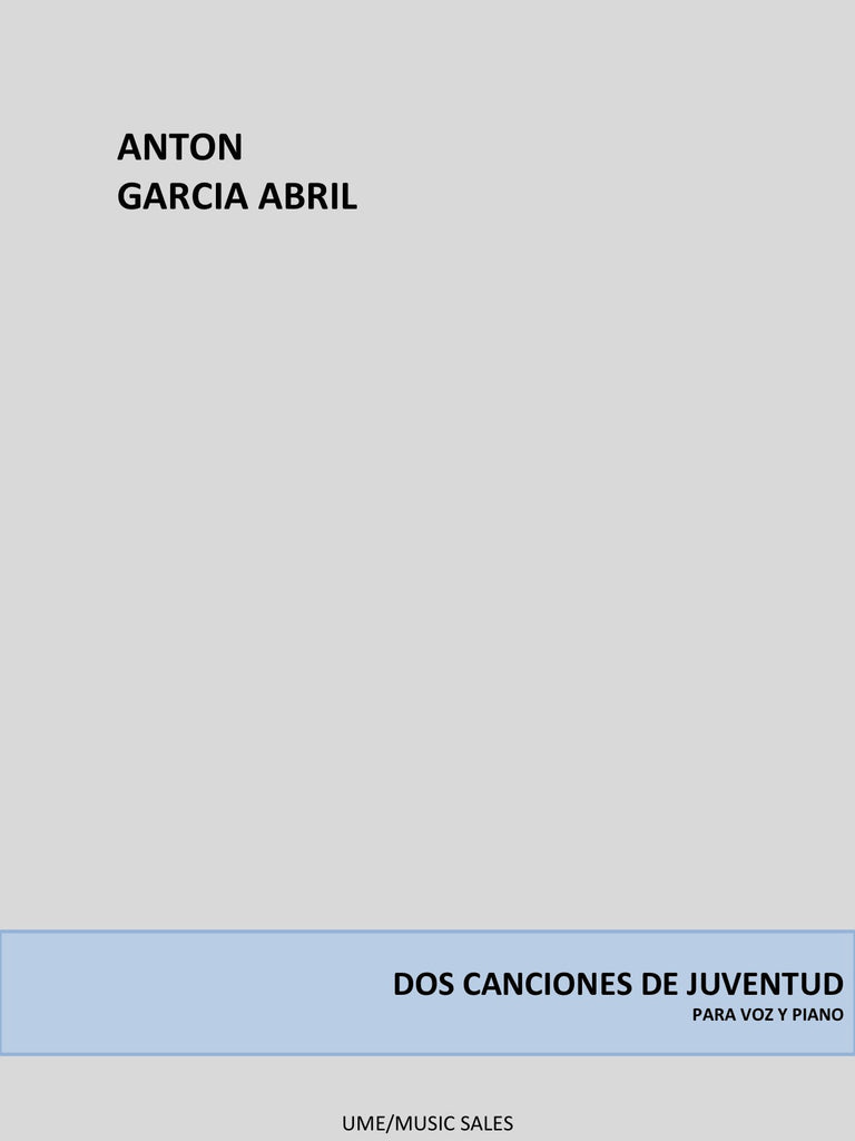 Dos Canciones de Juventud